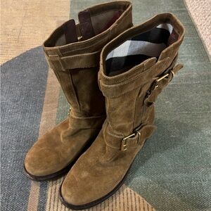 Burberry Brown Suede Boots